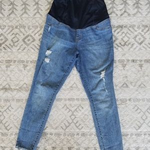 Isabel maternity distressed skinny jeans Sz 10